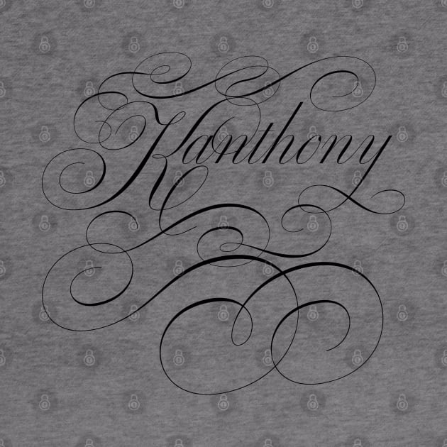 Kanthony of Bridgerton, Kate and Anthony in calligraphy. by YourGoods